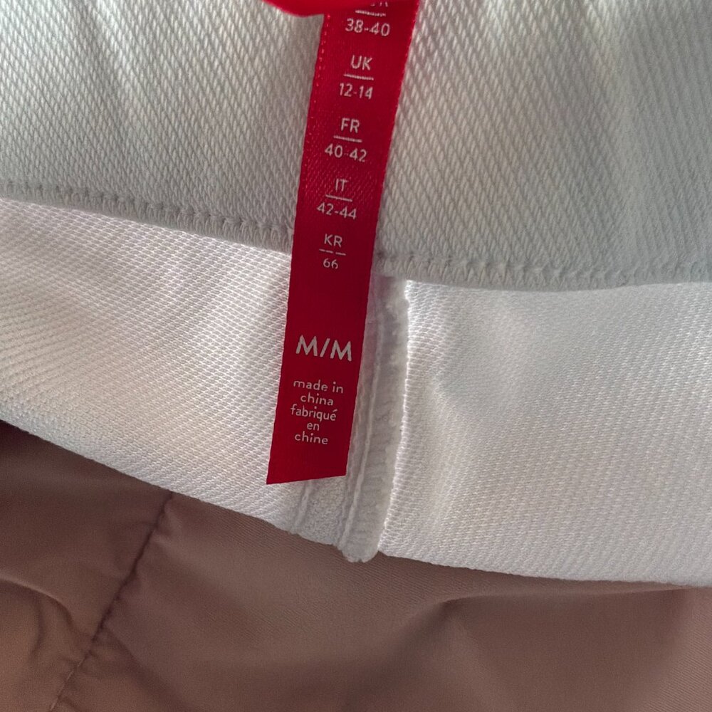 Spanx ankle white stretch heavyweight leggings style 20114R Size Medium - Picture 10 of 13